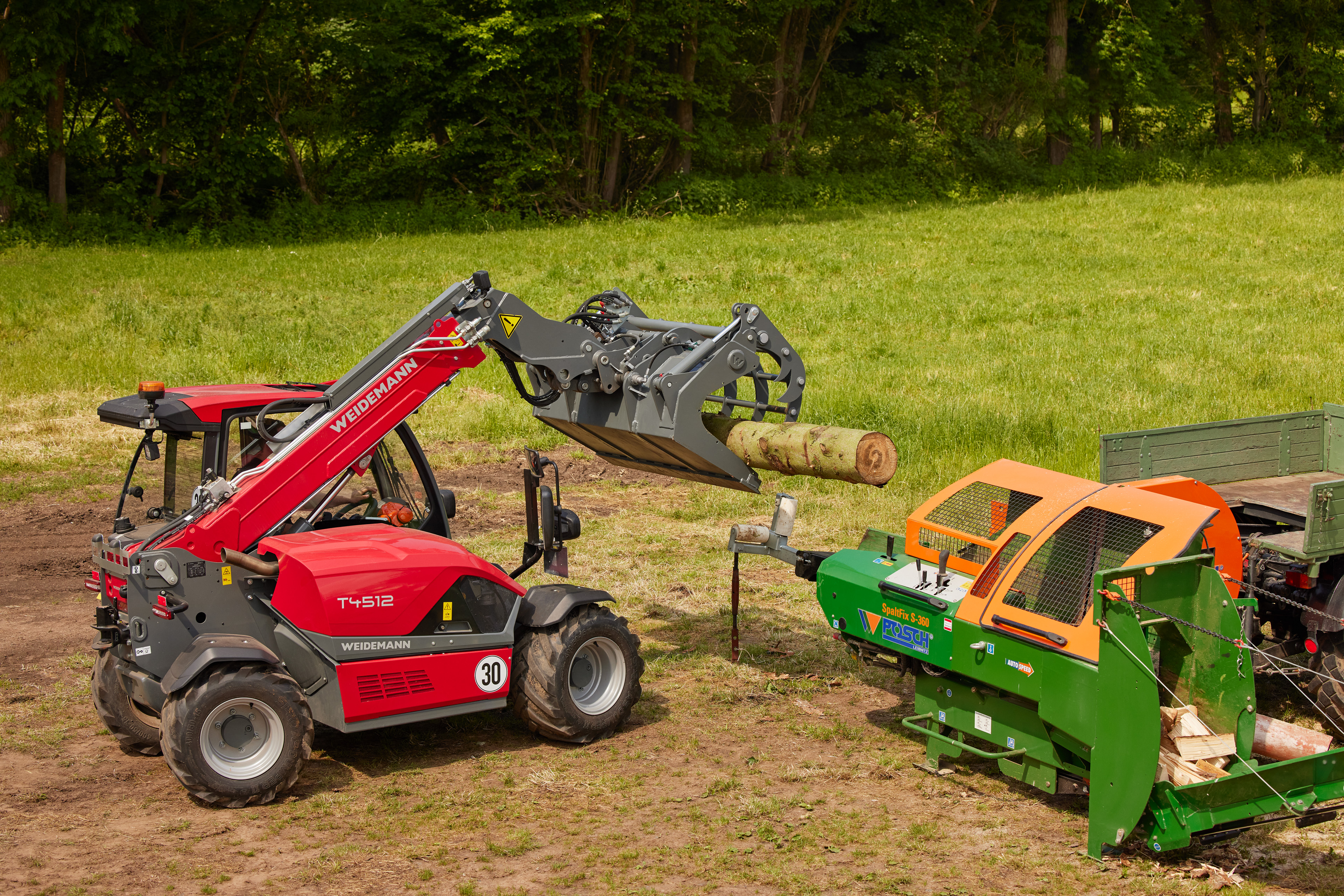 Weidemann Teleskoplader T4512 im Einsatz