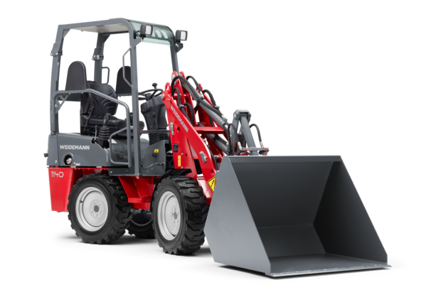 Weidemann Hoftrac/farm loader 1140 canopy with cargo bucket, studio