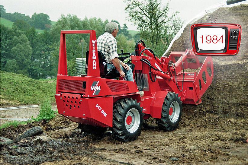 Weidemann Hoftrac Perfekt 130 im landwirtschaftlichen Einsatz