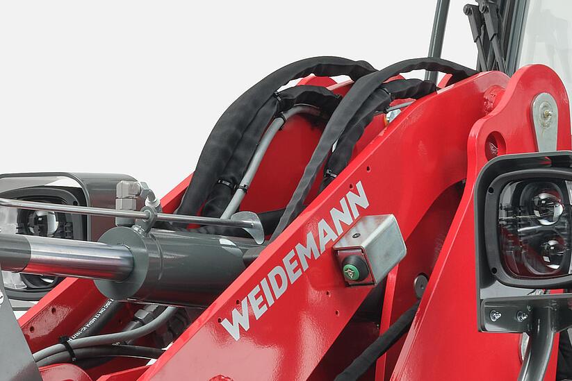 Weidemann Hoftrac 1390e pressure relief at the loading unit, studio