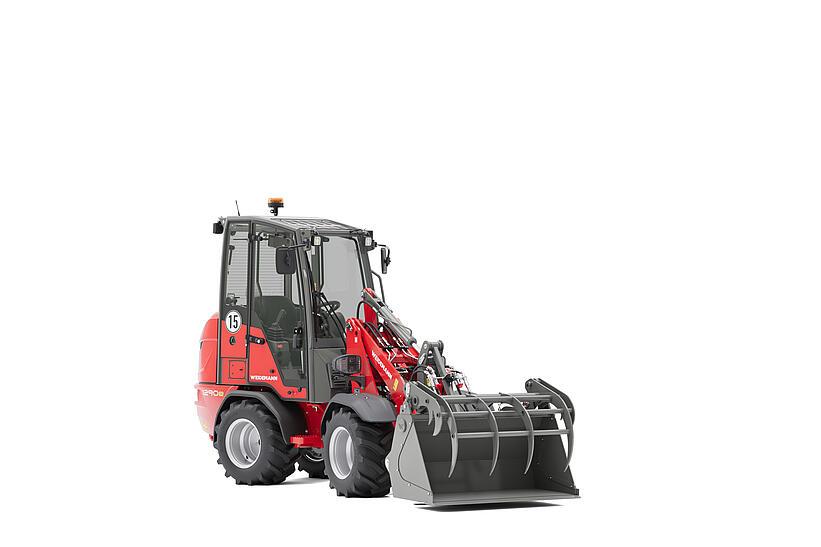 Weidemann Hoftrac 1290e mit Greifschaufel im Studio 