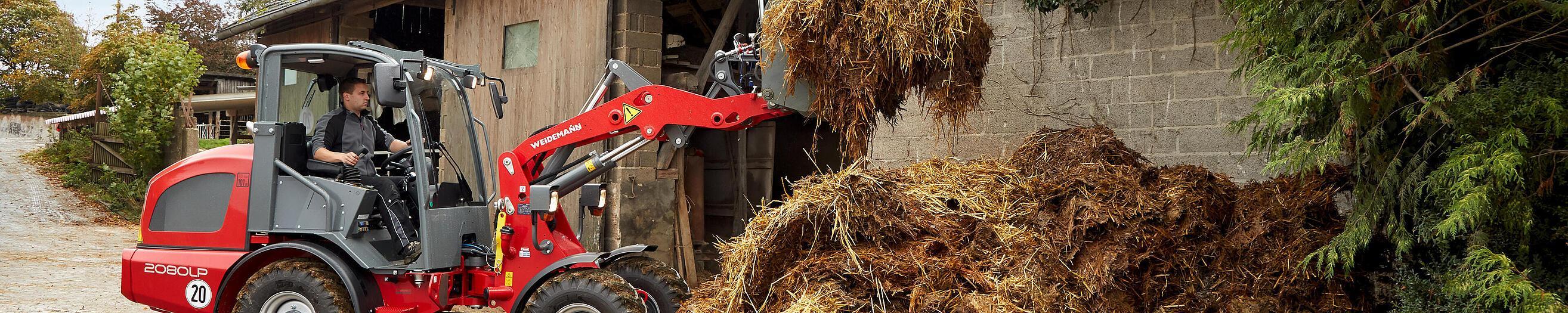 Weidemann Radlader 2080LP im Einsatz