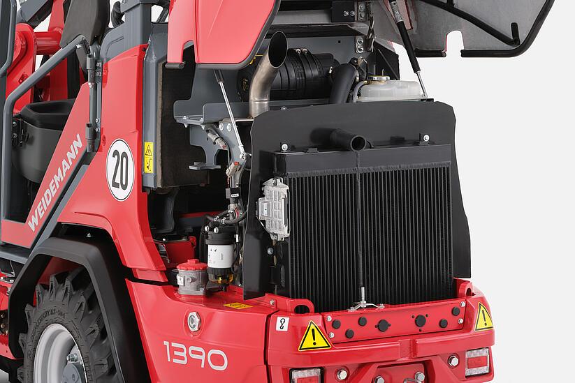 Weidemann Hoftrac 1390, Stage V engine without exhaust aftertreatment