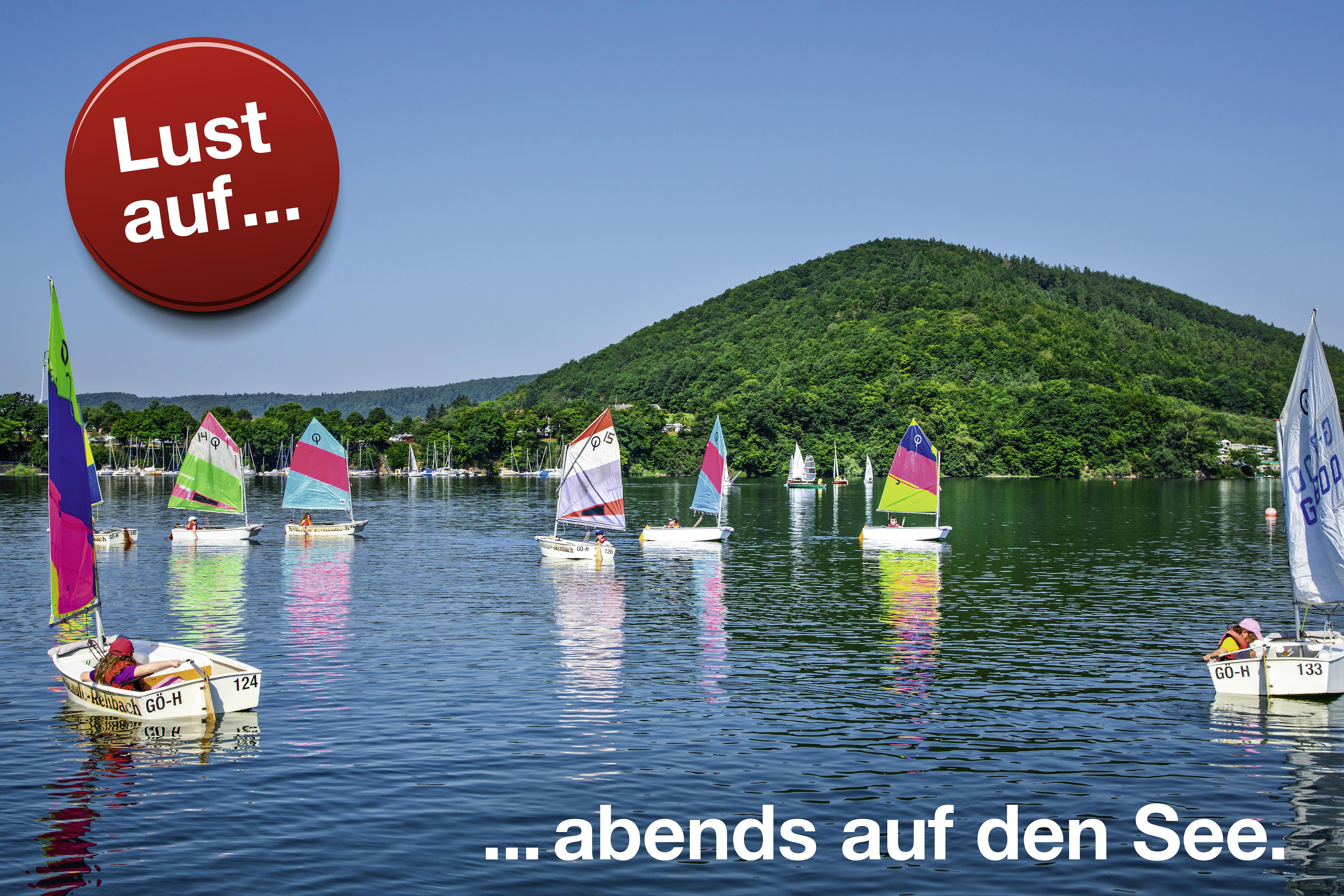 Weidemann Personalkampagne Lust auf - Segelboote auf dem Edersee
