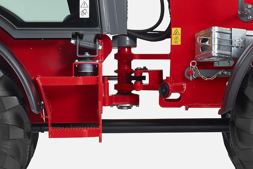 Weidemann wheel loader 5080, Vibration damping driver's cab