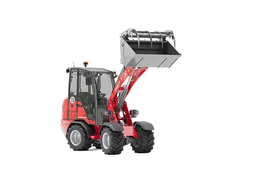 Weidemann Hoftrac 1290e mit Greifschaufel im Studio 