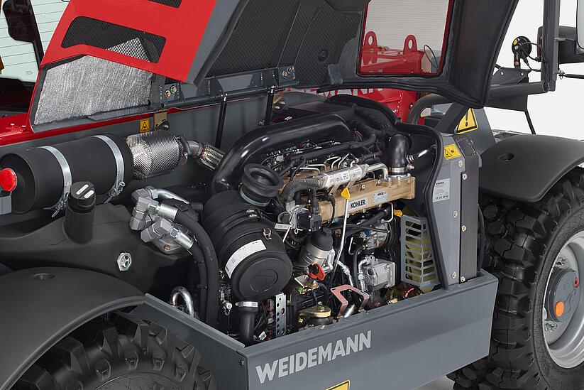 Weidemann telehandler T5522, T6027, Exhaust emission standard engine selection