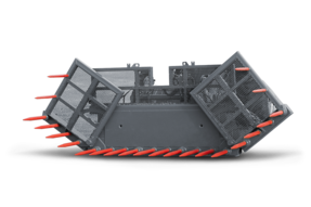 Weidemann attachment Folding green waste fork