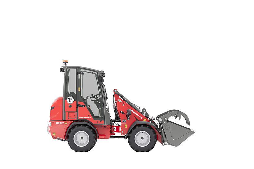 Weidemann Hoftrac 1290e mit Greifschaufel im Studio 