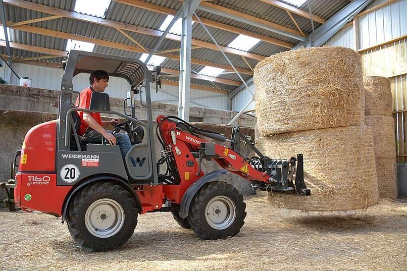 Weidemann 1160 eHoftrac im Einsatz