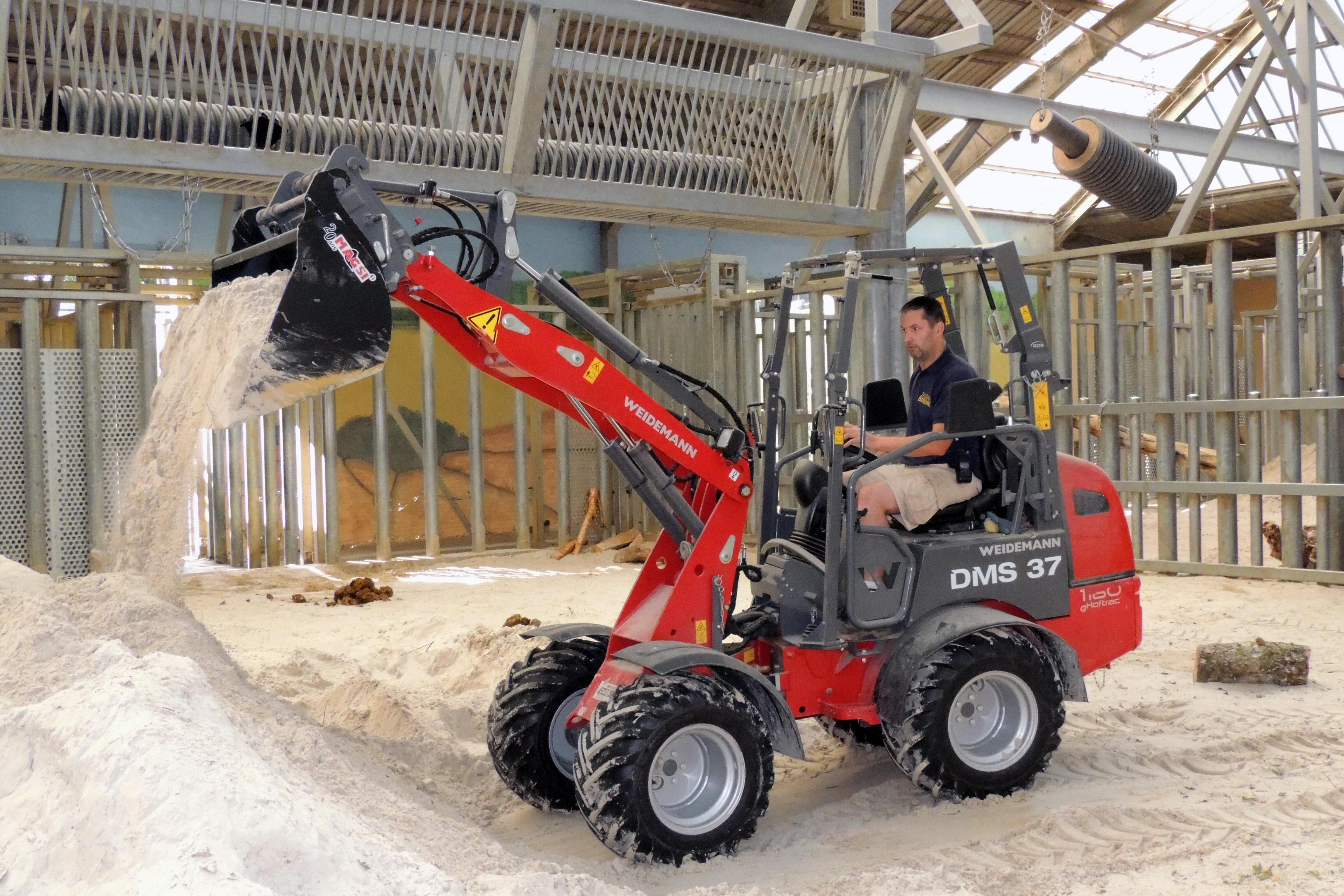Weidemann 1160 eHoftrac im Einsatz